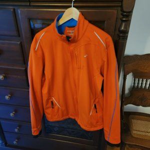 Brooks Running Jacket High Visiblity Warm Winter Orange (Blue)